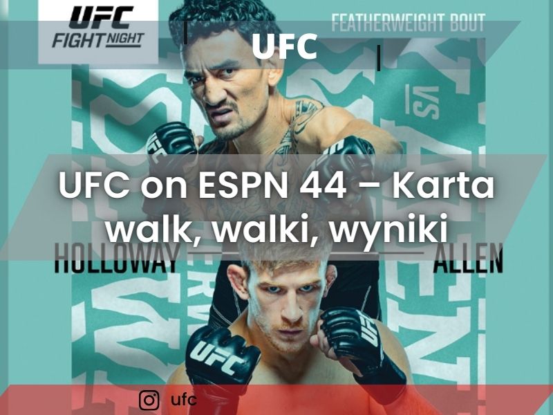 UFC on ESPN 44 – Karta walk, walki, wyniki